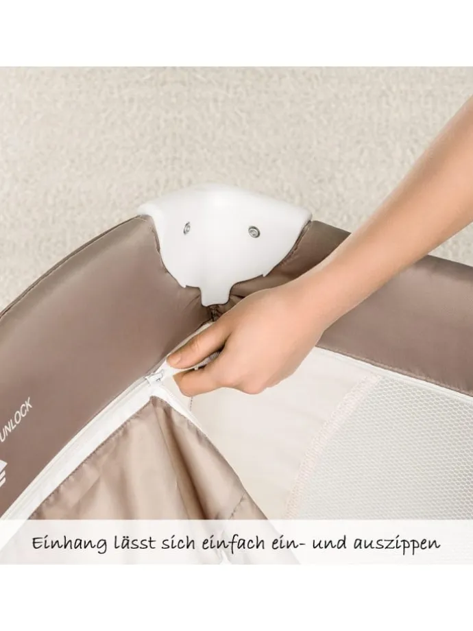 Reisebett Babycenter - Zoo in beige,braun,motiv