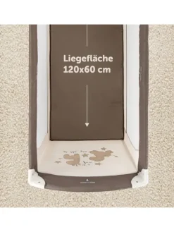 Reisebett Babycenter - Zoo in beige,braun,motiv