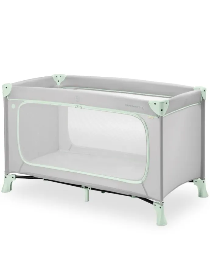 Reisebett Dream N Play Plus (mit seitlichem in grau,gruen