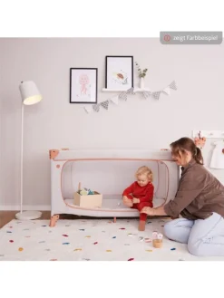 Reisebett Dream N Play Plus (mit seitlichem in grau,gruen