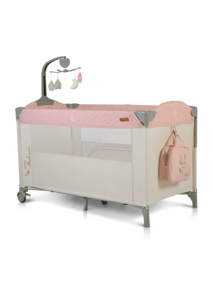 Reisebett Indiana Laufstall in rosa