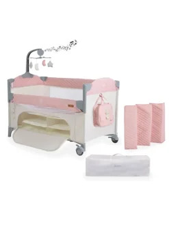 Reisebett Indiana Laufstall in rosa