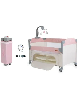 Reisebett Indiana Laufstall in rosa