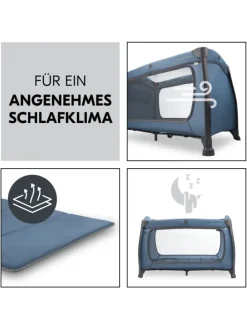 Reisebett Play N Relax Center mit Wickelauflage, in blau