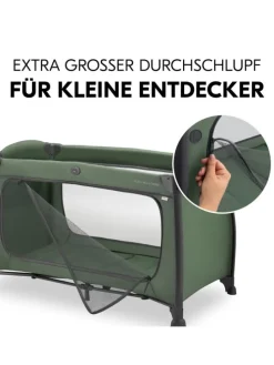 Reisebett Play N Relax Center mit Wickelauflage, in gruen