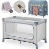 Reisebett Set Dream N Play Plus inkl. Spielzelt, in grau,blau