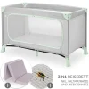 Reisebett Set Dream N Play Plus inkl. Alvi in grau,gruen