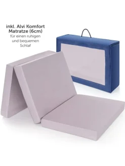 Reisebett Set Dream N Play inkl. Alvi Reisebett-Matratze in blau