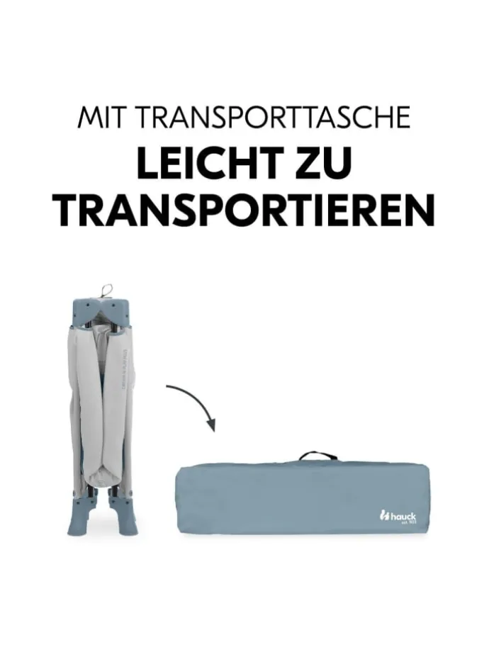 Reisebett Set Dream N Play Plus inkl. Alvi in grau,blau