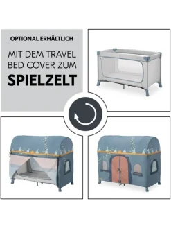 Reisebett Set Dream N Play Plus inkl. Alvi in grau,blau