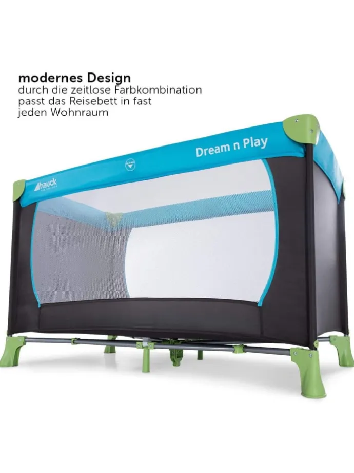 Reisebett Set Dream'n Play - mit Alvi Reisebett in blau,gruen