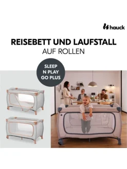 Reisebett Sleep N Play Go Plus (mit Rollen in grau