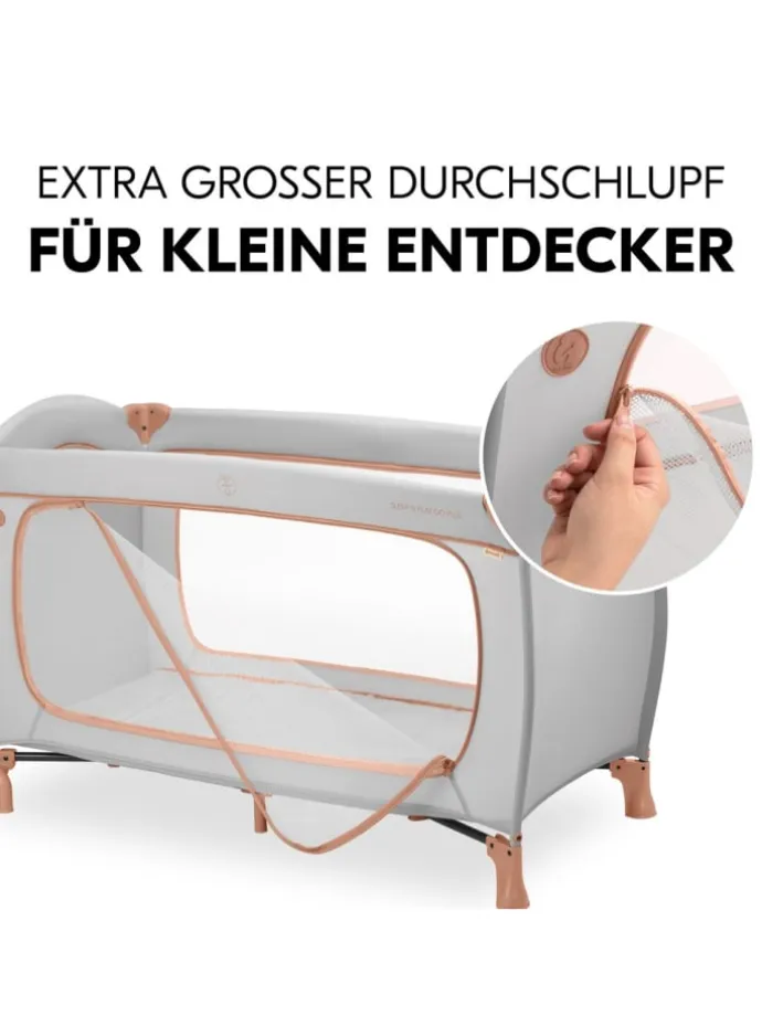 Reisebett Sleep N Play Go Plus (mit Rollen in grau