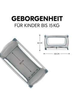 Reisebett Sleep N Play Go Plus (mit Rollen in grau
