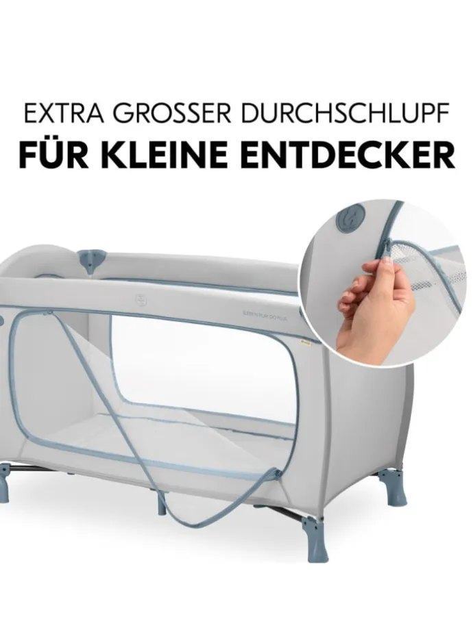 Reisebett Sleep N Play Go Plus (mit Rollen in grau