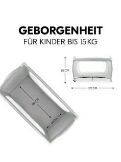 Reisebett Sleep N Play Go Plus (mit Rollen in grau