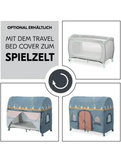 Reisebett Sleep N Play Go Plus (mit Rollen in grau