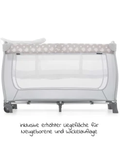 Reisebett Sleep'n Play Center mit Wickelauflage, in beige,grau