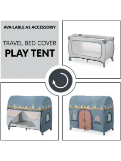 Reisebett XXL-Sparset - Sleep N Play Go Plus in grau,blau