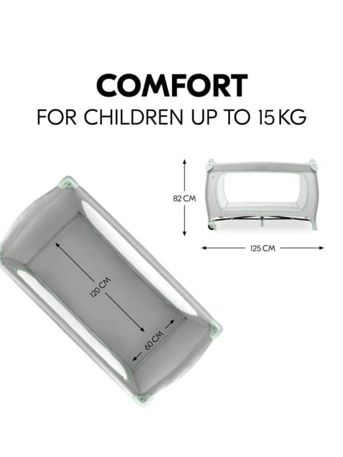 Reisebett XXL-Sparset - Sleep N Play Go Plus in grau,gruen