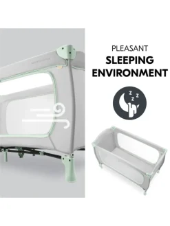Reisebett XXL-Sparset - Sleep N Play Go Plus in grau,gruen