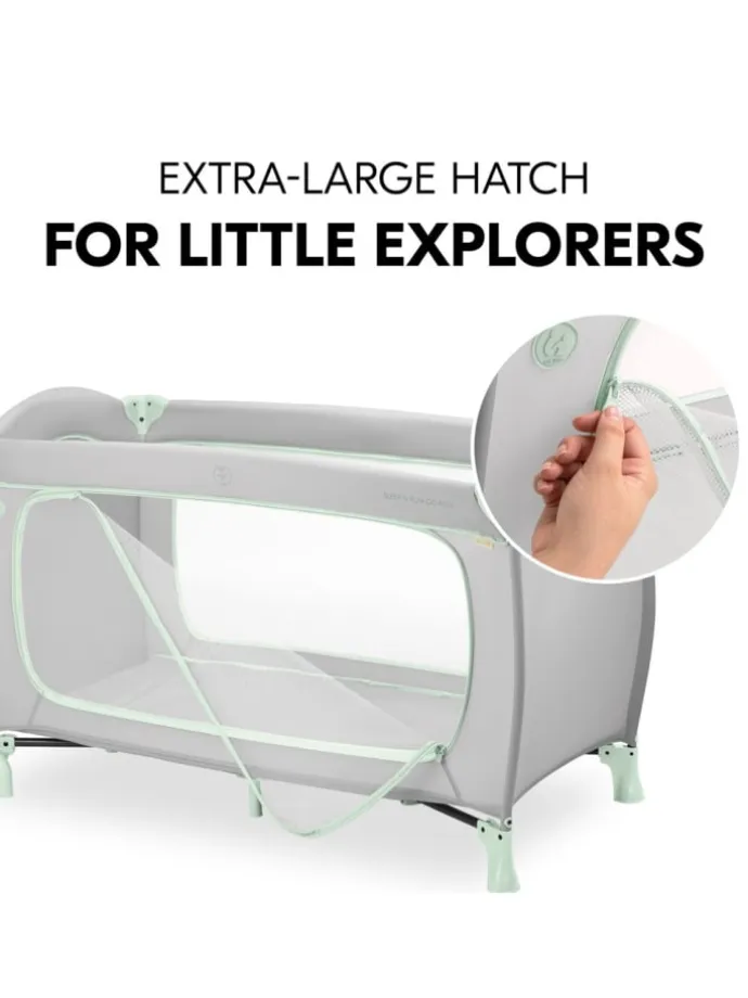 Reisebett XXL-Sparset - Sleep N Play Go Plus in grau,gruen