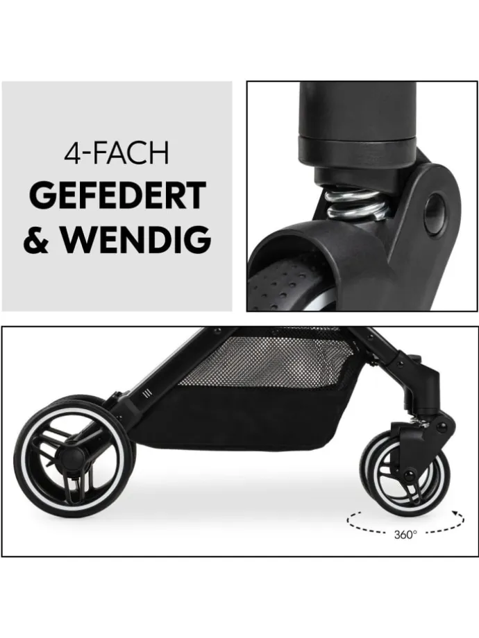 Reisebuggy & Sportwagen Travel N Care Plus in schwarz