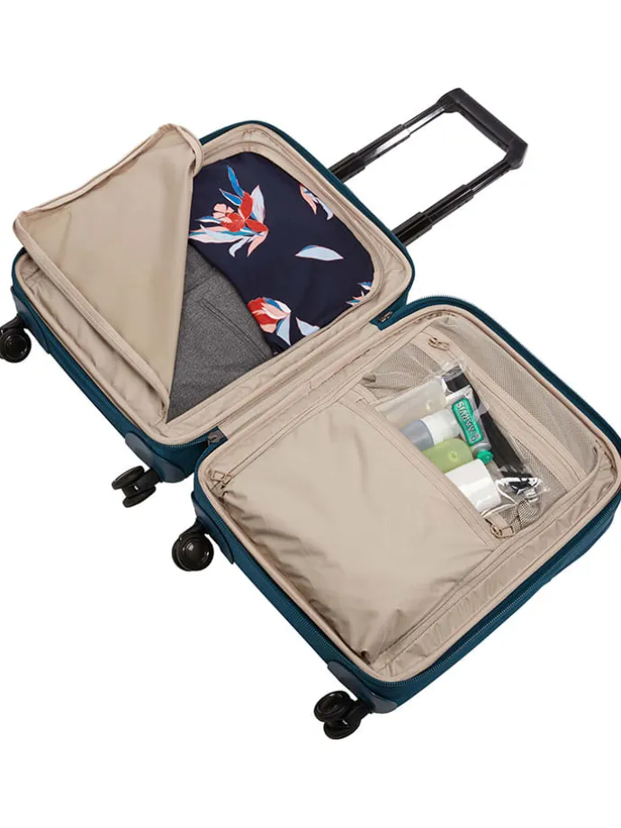 Reisekoffer "Spira Compact Carry On Spinner" in Blau - (H)50 x (L)35 x (B)13 cm