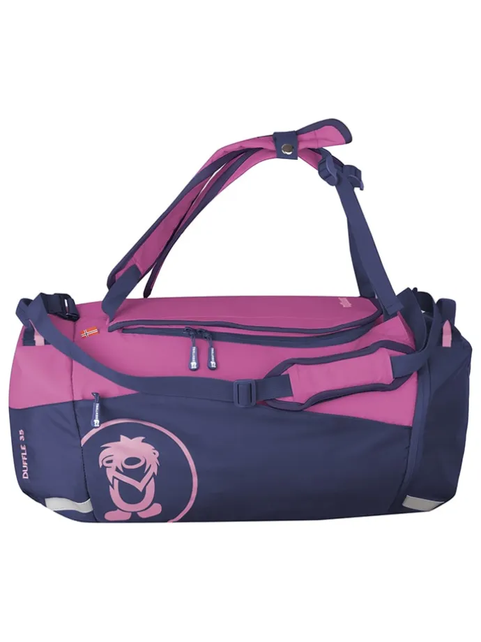 Reisetasche "Duffle Bag" in Dunkelblau/ Pink - (B)52 x (H)30 x (T)25 cm