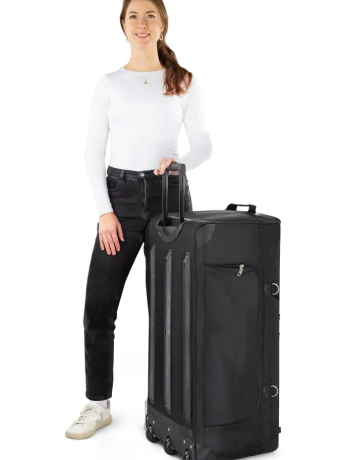 Reisetasche mit 3 Rädern Jumbus 120 in Schwarz