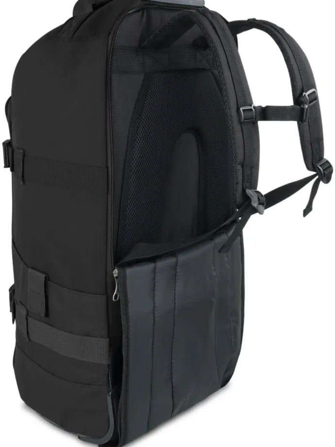 Reisetasche mit Rollen und Rucksackfunktion Melano90 in Schwarz