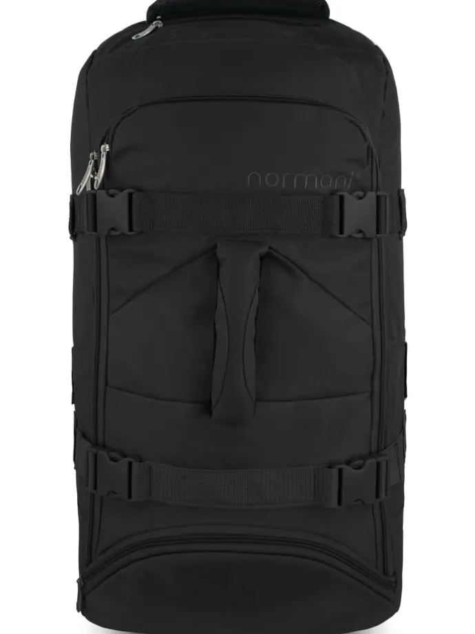 Reisetasche mit Rucksackfunktion 60 Liter Melano in Schwarz