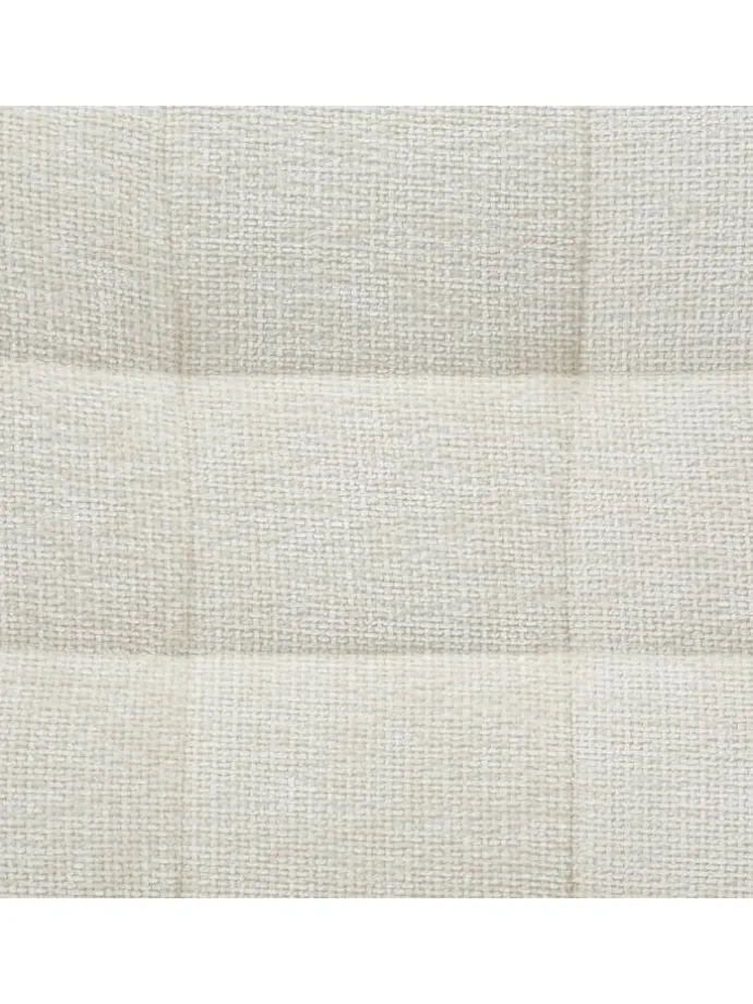 Relaxsessel drehbar mit schwarzem Metallgestell und Chenille-Stoff in Beige