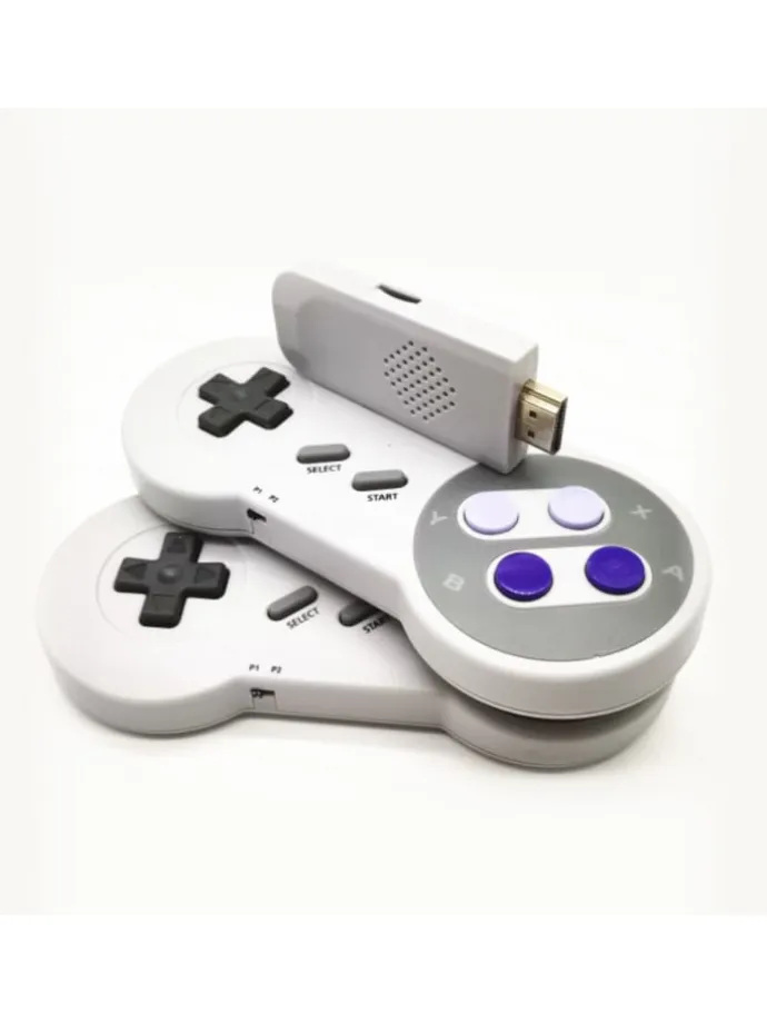 Retro-Spielekonsole kabelloser HD-Spaß und vielseitige Möglichkeiten in Grau