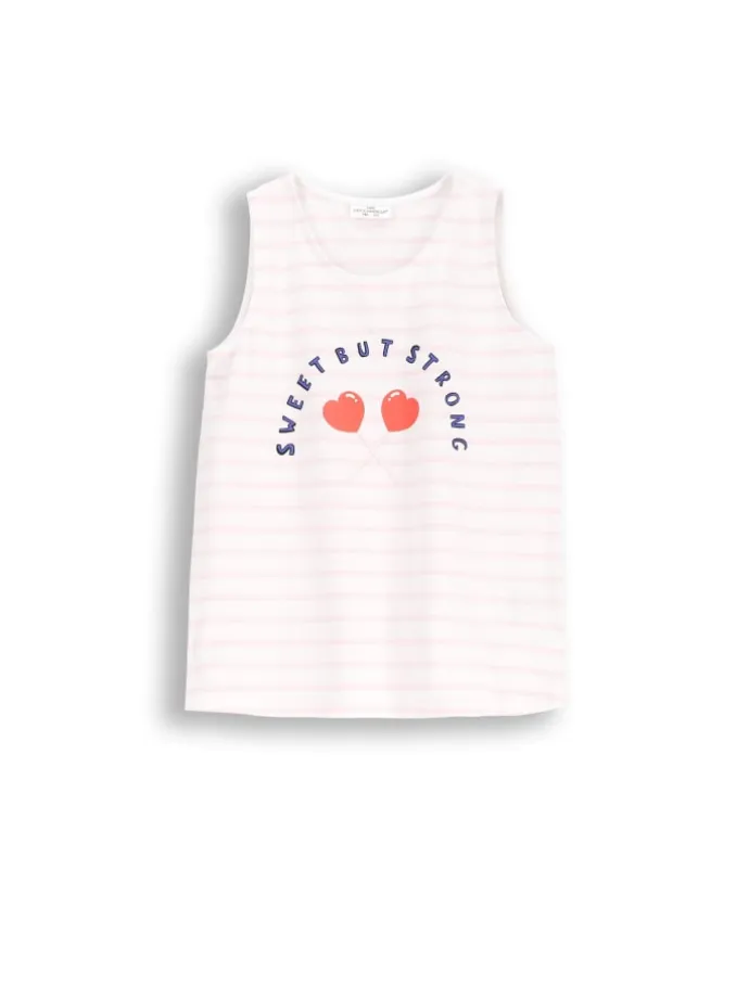 Ärmelloses T-Shirt in bunt