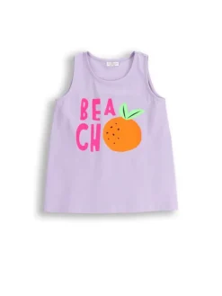 Ärmelloses T-Shirt in violett