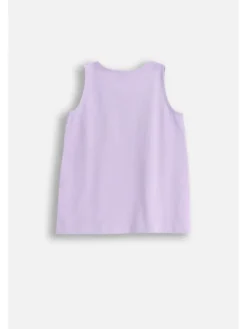 Ärmelloses T-Shirt in violett