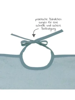 Ärmel-Lätzchen - Stickerei Eisbär - Mint in gruen,motiv