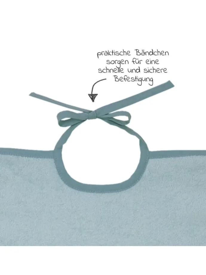 Ärmel-Lätzchen - Stickerei Eisbär - Mint in gruen,motiv