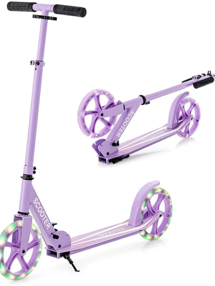Roller mit 2 LED Rädern ab 10 Jahre in Lila