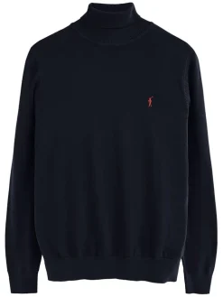 Rollkragenpullover in Dunkelblau