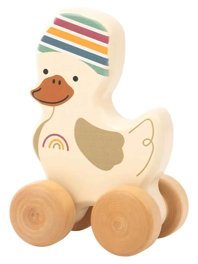 Rollspielzeug Holz ENTE Edda in bunt