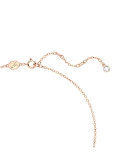 Rosévergold. Halskette mit Schmuckelement - (L)38 cm
