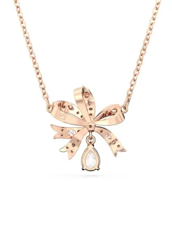Rosévergold. Halskette mit Schmuckelement - (L)38 cm