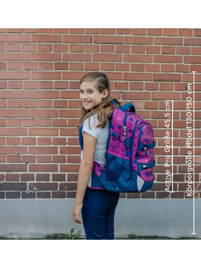 Rucksack "Active" in Lila - (L)24 x (B)31 x (H)45,5 cm