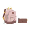 Rucksack "Adventure" in Rosa/ Braun - (B)24,5 x (H)27 x (T)15,5 cm