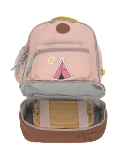 Rucksack "Adventure" in Rosa/ Braun - (B)24,5 x (H)27 x (T)15,5 cm