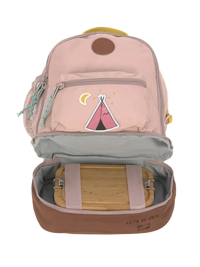 Rucksack "Adventure" in Rosa/ Braun - (B)24,5 x (H)27 x (T)15,5 cm