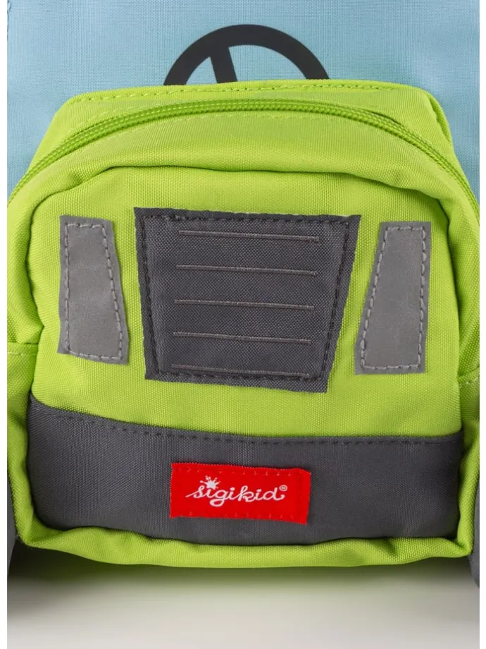 Rucksack Fahrzeuge in grün