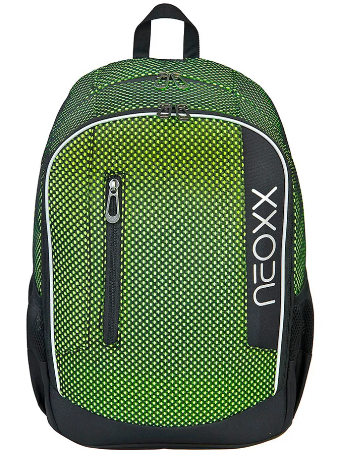 Rucksack "Flow" in Grün - (B)28 x (H)42,5 x (T)18 cm